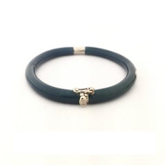 Nouvelle Bague Enamel Gold Silver and Diamond Bangle NB1804BB11
