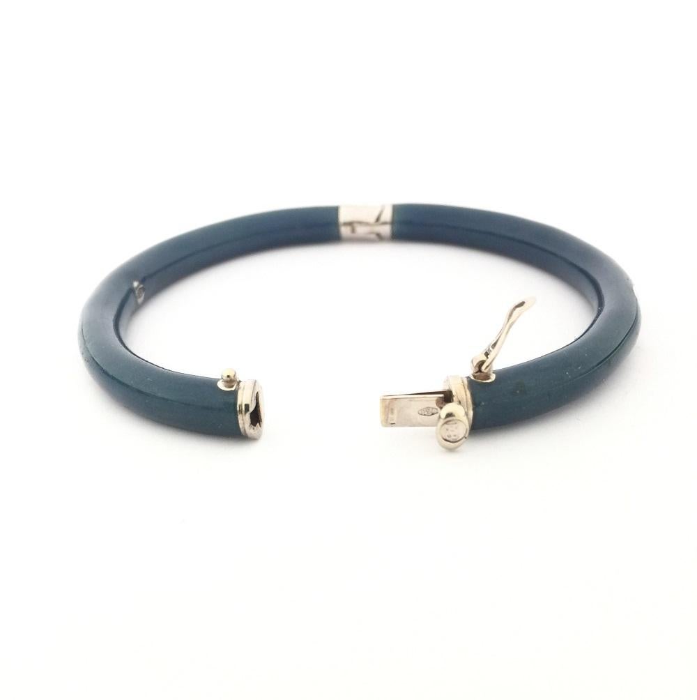 Nouvelle Bague Bangle da donna con smalto, argento e diamanti NB1804BB10 in vendita 1