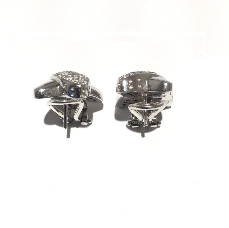 Round Cut Nouvelle Bague Ladies Diamond Earring O403 For Sale