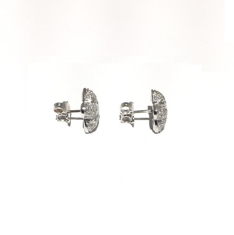 Nouvelle Bague Diamond Earring in 18k White Gold 
Diamonds 0.80 carat total weight 
O790 
