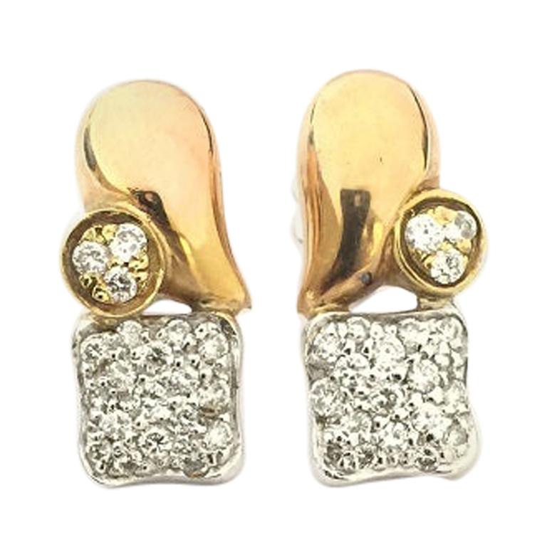 Nouvelle Bague Ladies Diamond Earring O807 For Sale