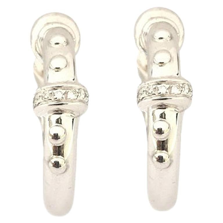 Nouvelle Bague Ladies Diamond Hoop Earring O1231 For Sale