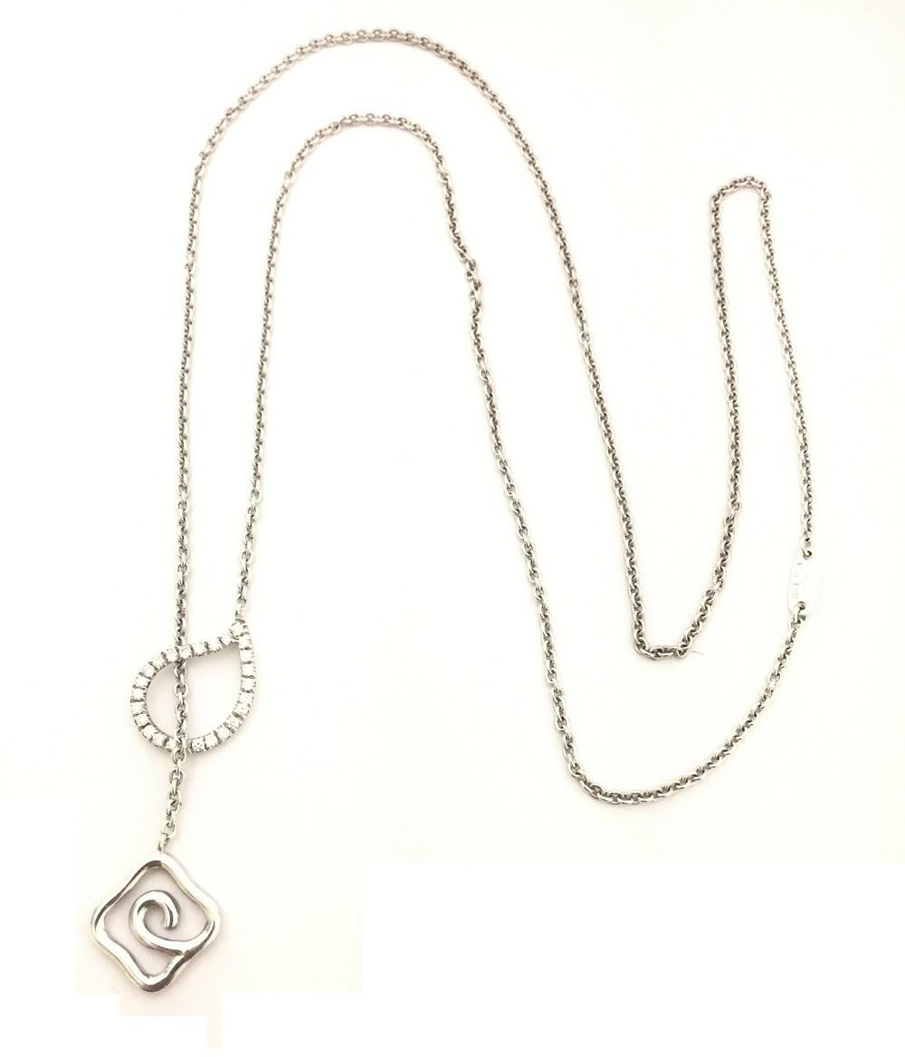 Round Cut Nouvelle Bague Ladies Diamond Necklace C2068 For Sale