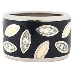 Nouvelle Bague Onyx and Diamond Ladies Ring A1010