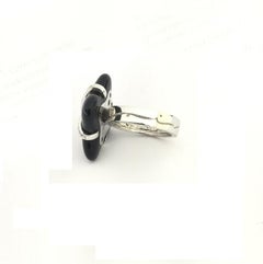 Bague Nouvelle Bague en onyx et diamants pour femmes A2234N