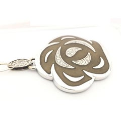 Nouvelle Bague Rose Necklace with Enamel and Diamond C2871GP