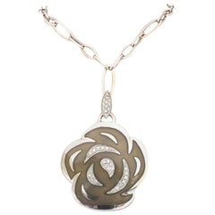 Collier de roses Nouvelle Bague avec émail et diamants C2871GP