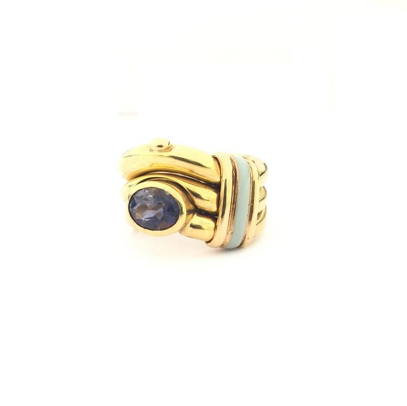Nouvelle Bague Sapphire and Enamel Ladies Ring A981ON 1