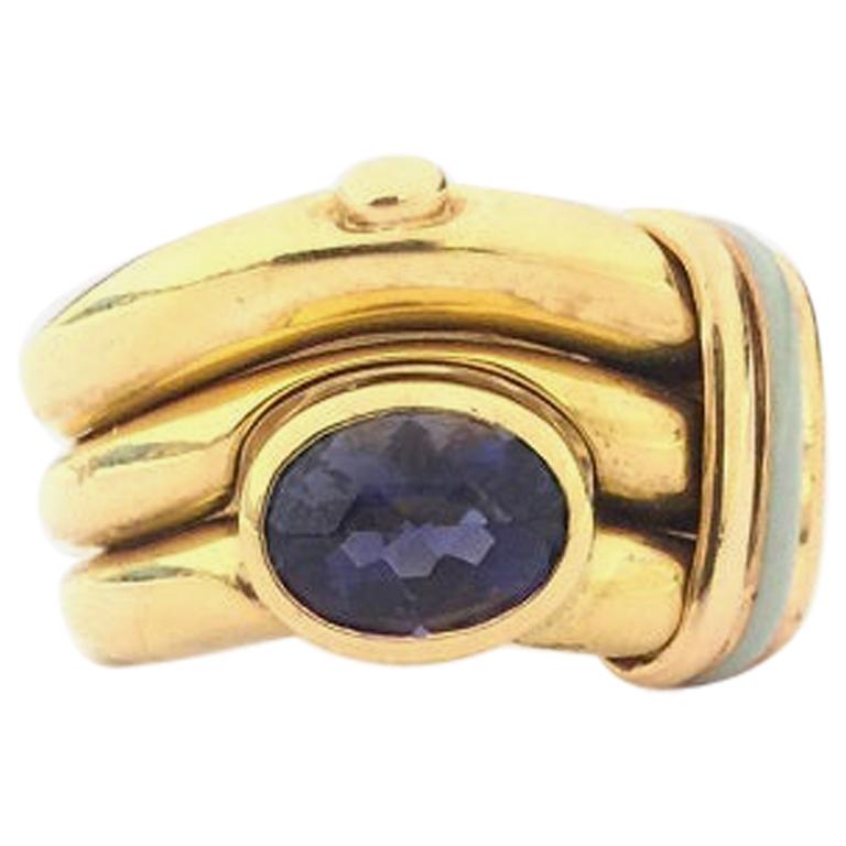 Nouvelle Bague Sapphire and Enamel Ladies Ring A981ON