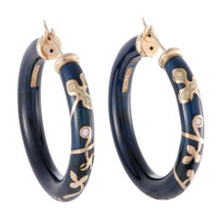 Nouvelle Bague Semi d’Amore 18 Karat Gold and Sterling Silver Earrings