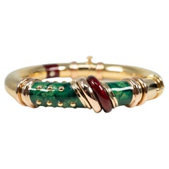 Nouvelle Bague Yellow Gold Enamel Bracelet