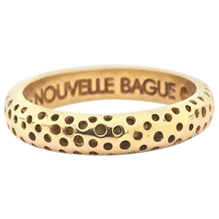 Nouvelle Bague Yellow Gold Ladies Band A1953