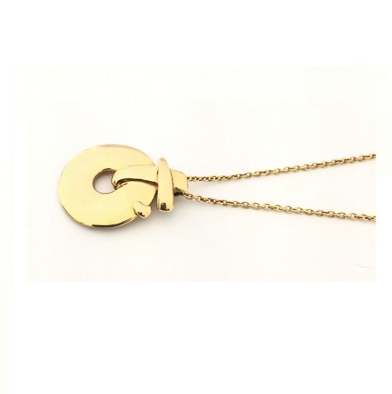 Nouvelle Bague Yellow Gold Ladies Necklace C875 In New Condition For Sale In Wilmington, DE