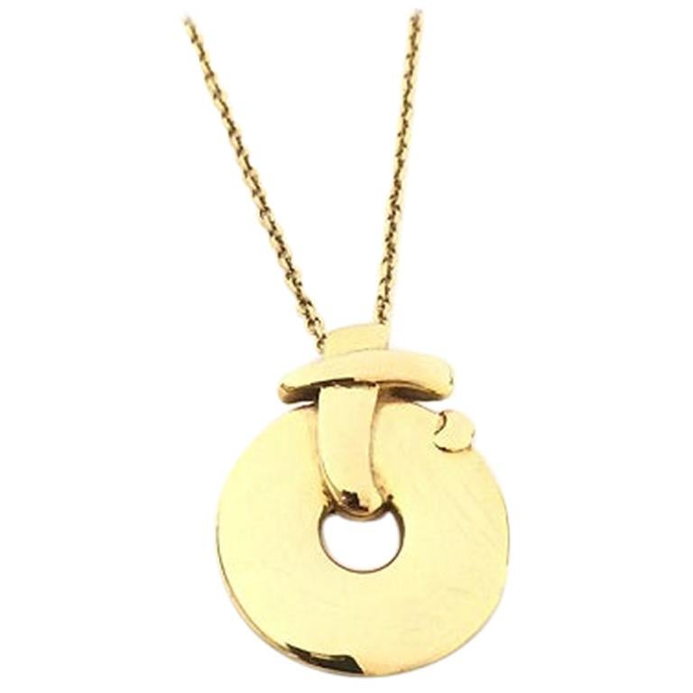 Nouvelle Bague Yellow Gold Ladies Necklace C875 For Sale