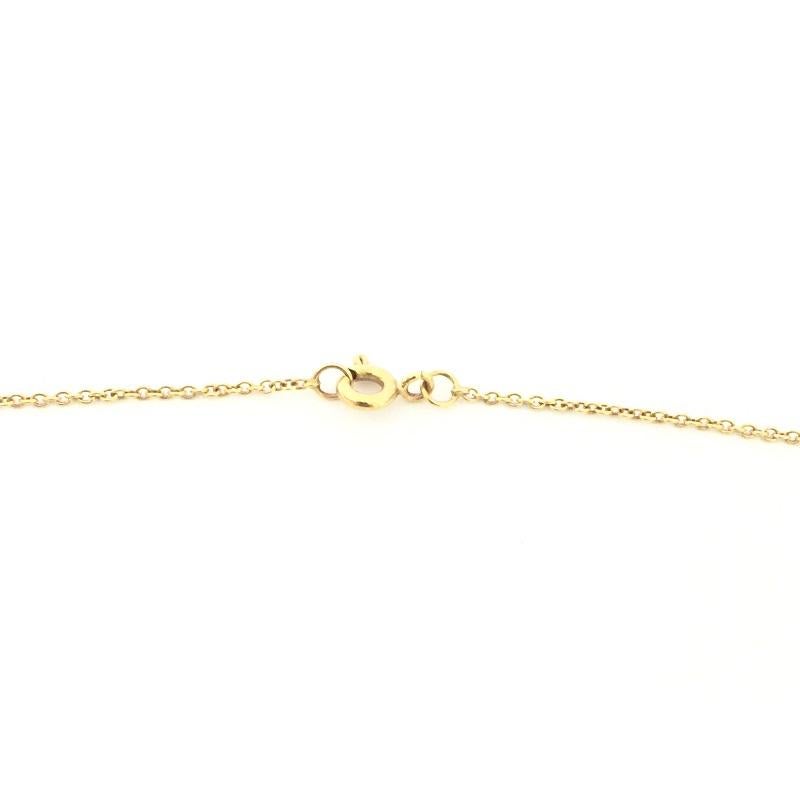Women's or Men's Nouvelle Bague Yellow Gold Ladies Necklace C877 For Sale