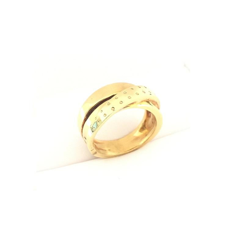 Nouvelle Bague Yellow Gold Ladies Ring A1580 For Sale 2