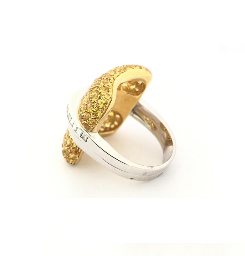 Bague Nouvelle Bague pour femme en saphir jaune et diamants A1715 Neuf - En vente à Wilmington, DE