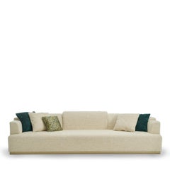 Nouvelle Vague Canapé 4 places finition champagne