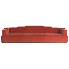 Rotes Nouvelle Vague-Sofa