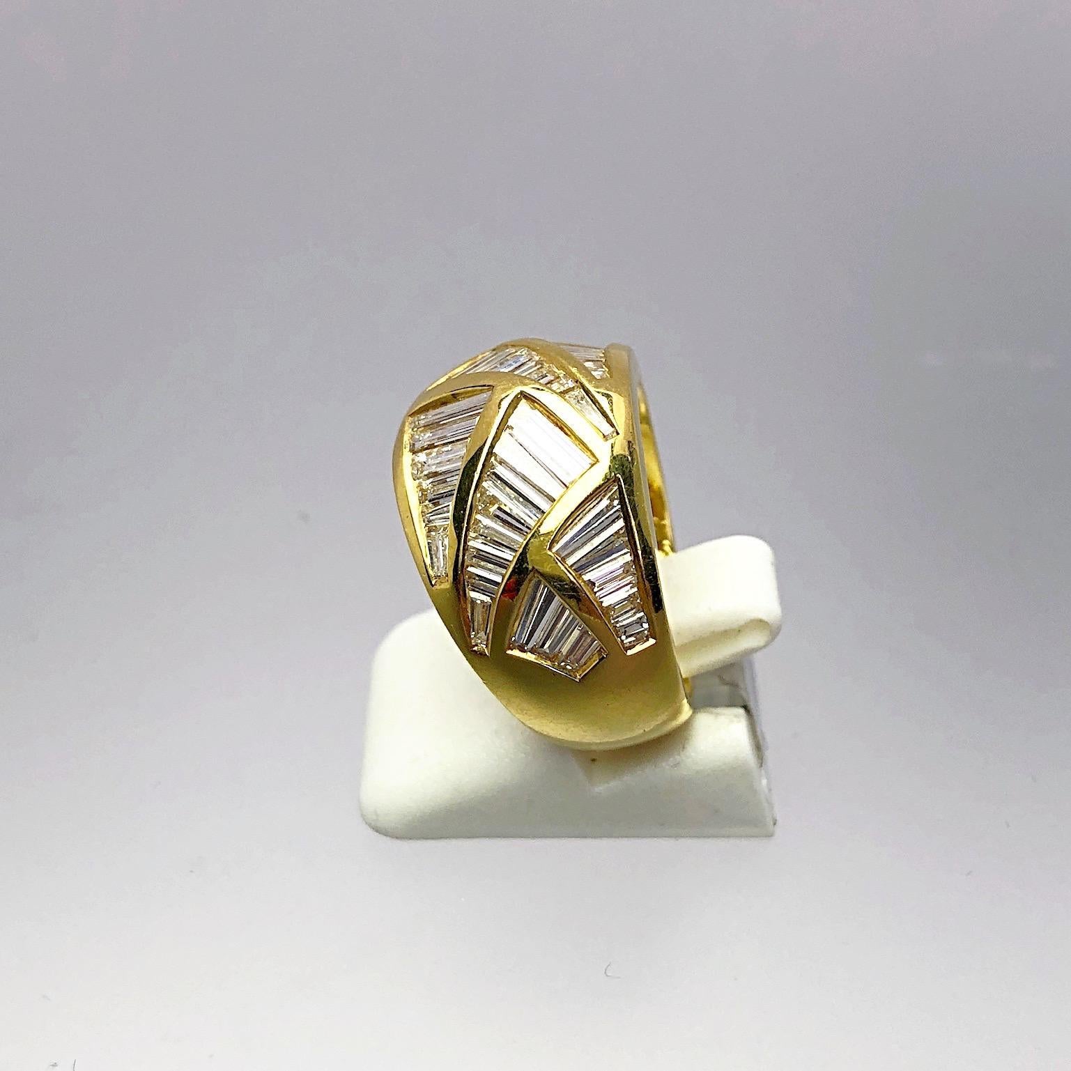 baguette gold ring