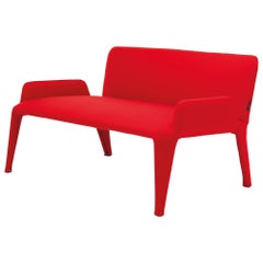 21st Century Modern Textile Two-seater With Removable Cover