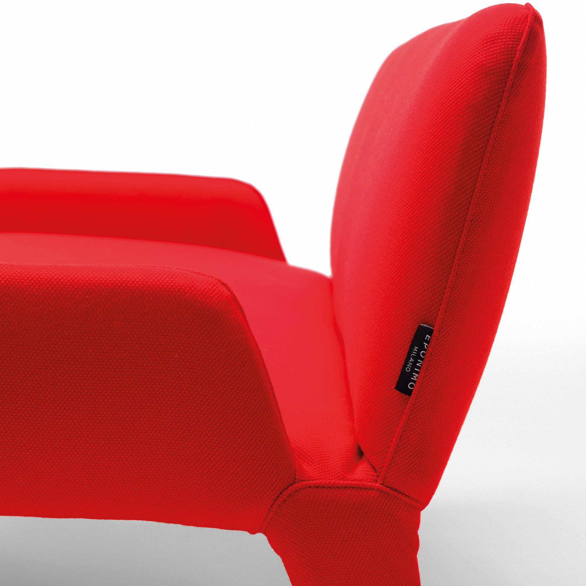 Italian 21st Century Modern Textile Two-seater With Removable Cover For Sale