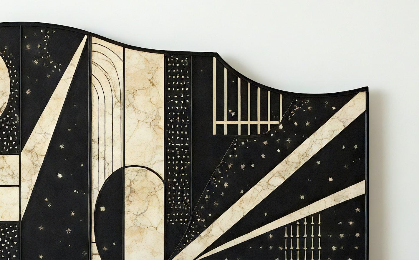 Indian Nova Arc Headboard by Artisanal For Sale