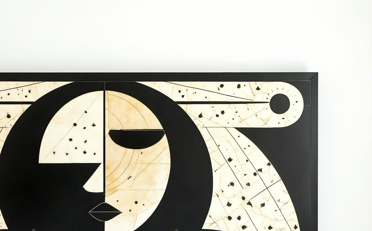 Indian Nova Arc Headboard by Artisanal For Sale
