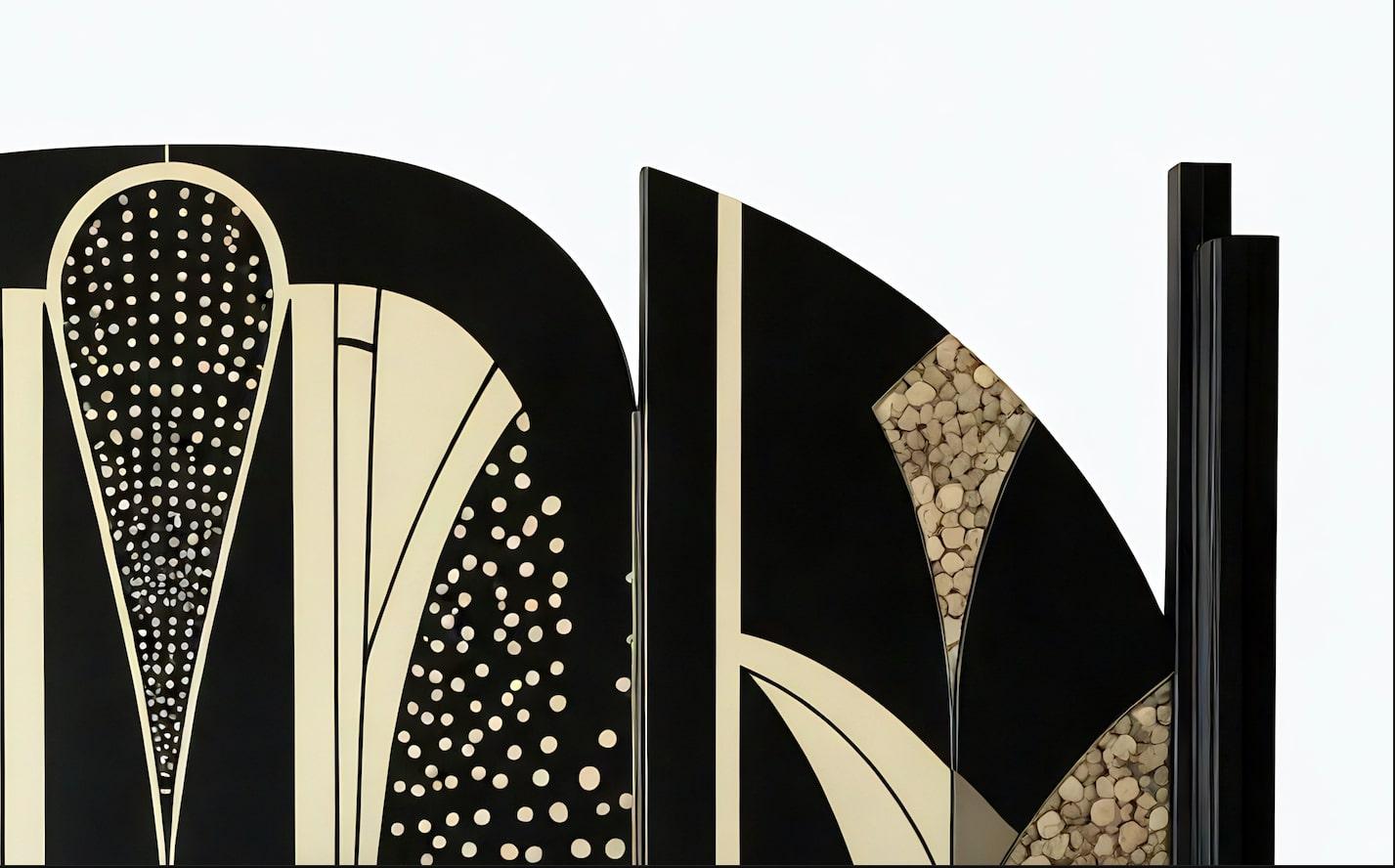 Indian Nova Arc Headboard by Artisanal For Sale