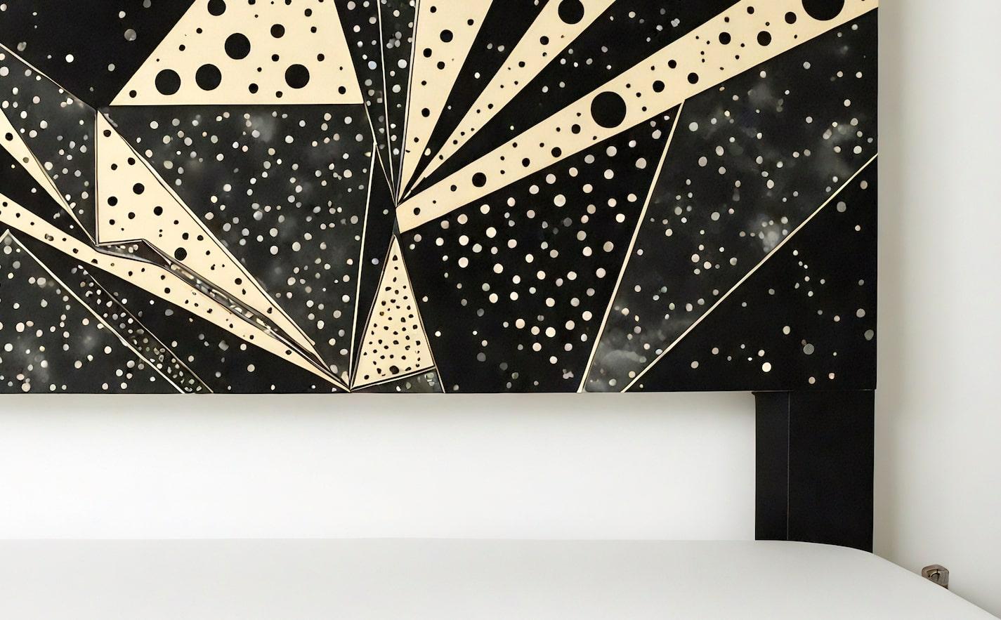 Inlay Nova Arc Headboard by Artisanal For Sale