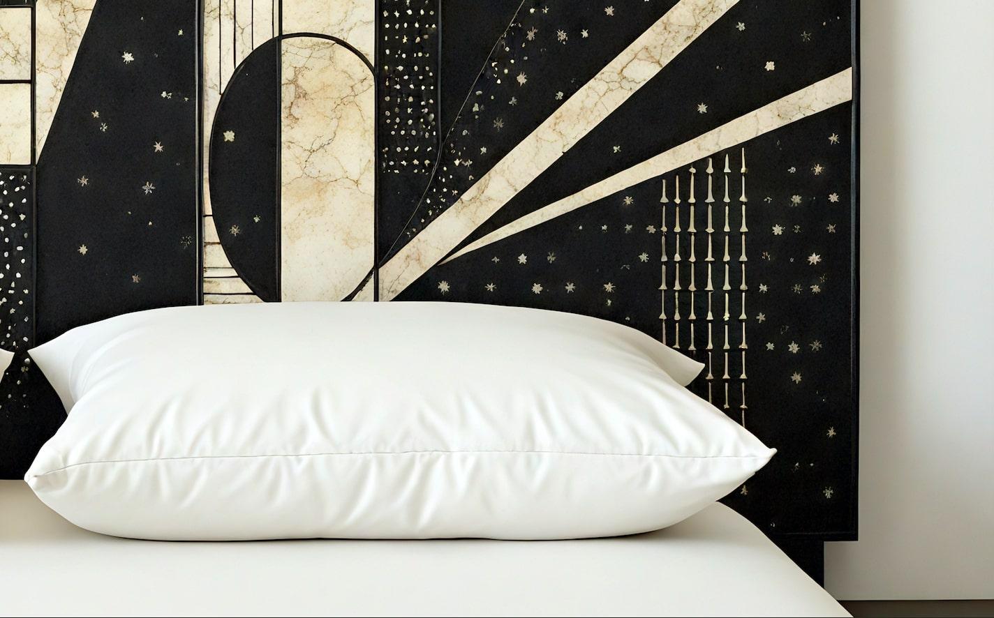 Inlay Nova Arc Headboard by Artisanal For Sale
