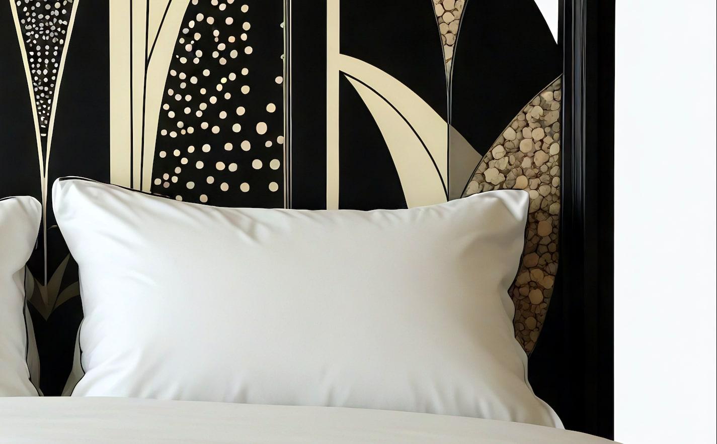 Inlay Nova Arc Headboard by Artisanal For Sale