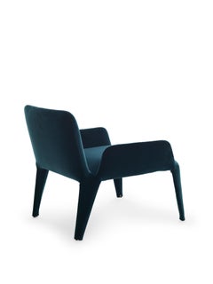 21st Century Modern Textile Lounge Chair With Removable Cover
