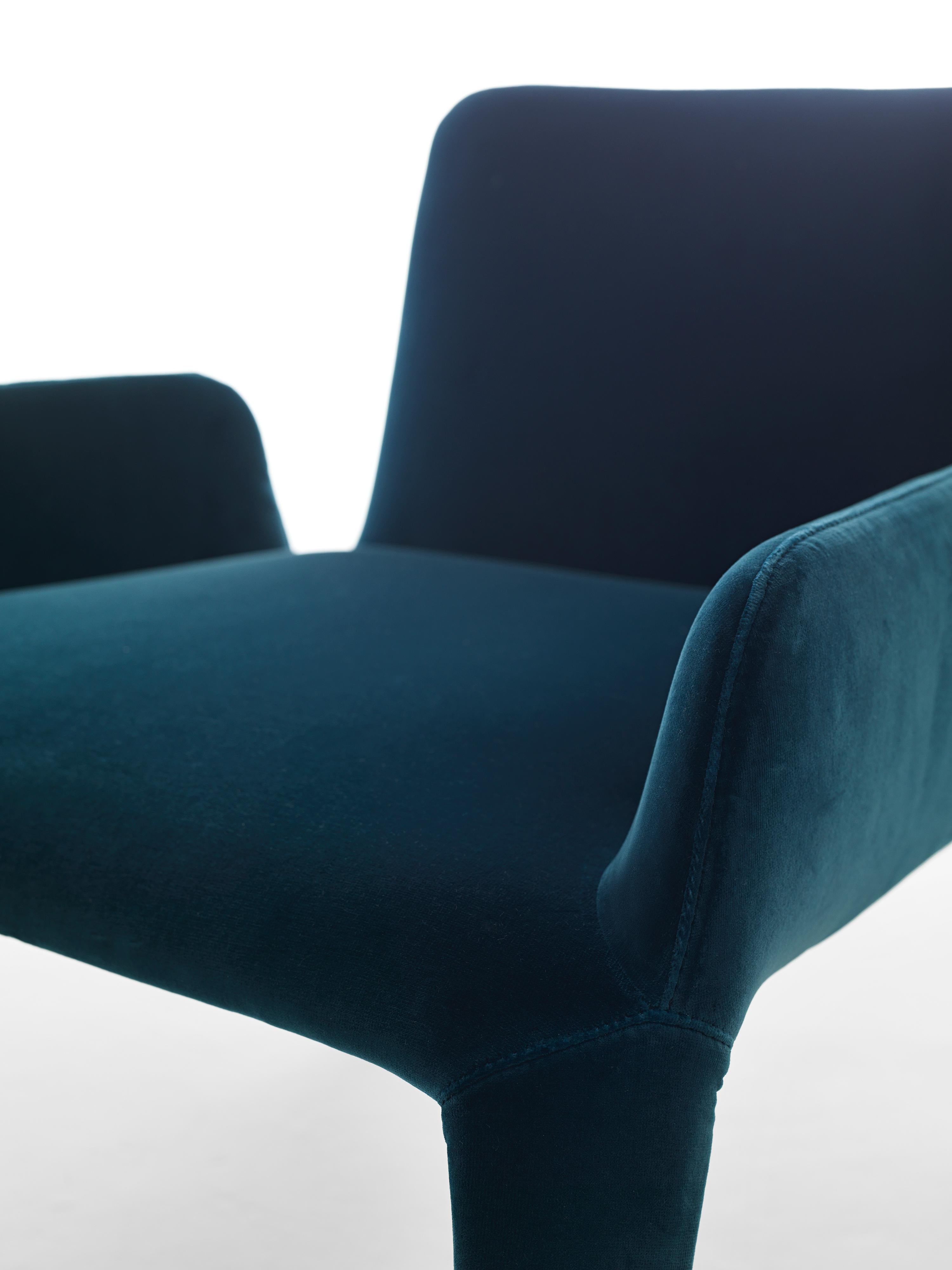 Moderner Textil-Loungesessel des 21. Jahrhunderts mit abnehmbarem Deckel (Italienisch) im Angebot