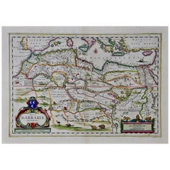 "Nova Barbariae Descriptio", a 17th Century Hand-Colored Map of North Africa