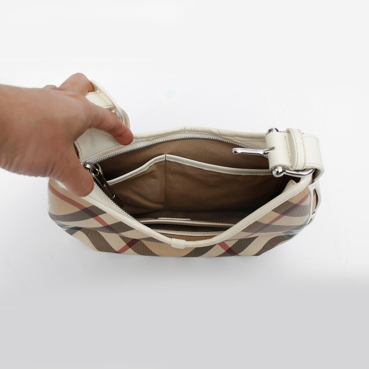 Nova Check Medium Barton Hobo Bag  3