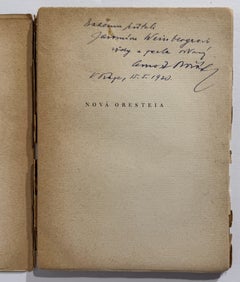 Nova Oresteia (copia con dedica dell'associazione)
