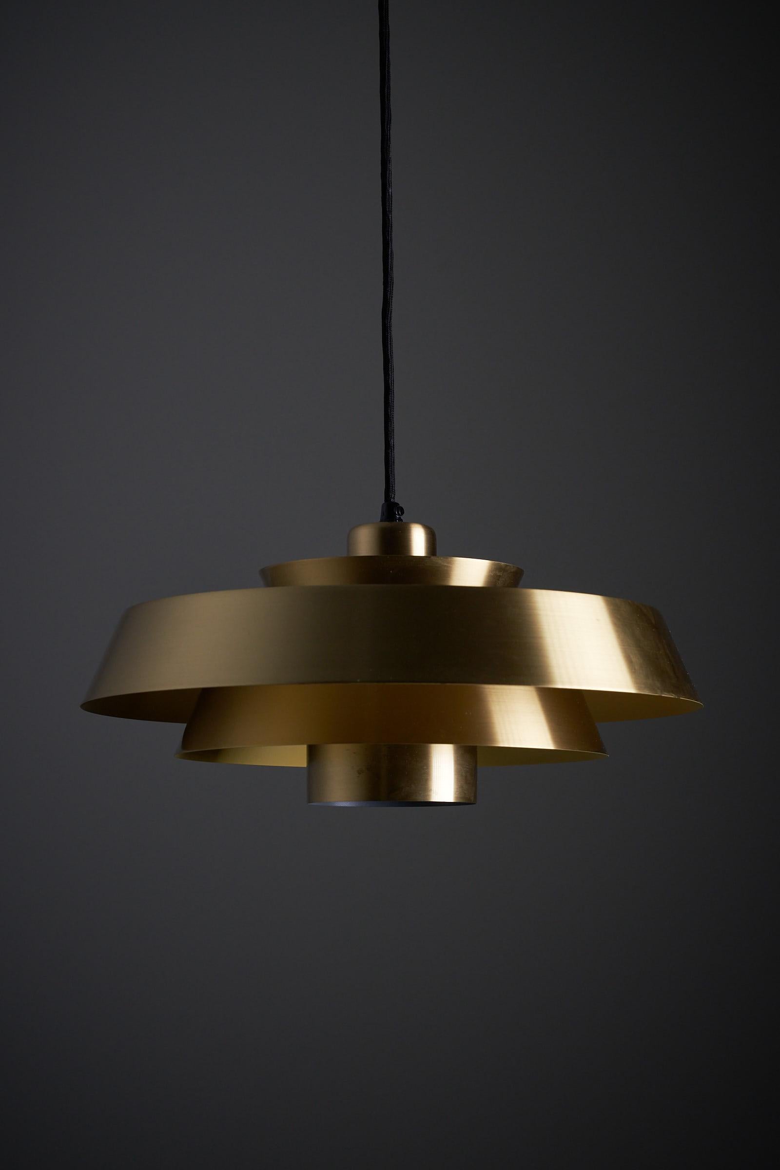 Nova Pendant in Brass by Hammerborg, Unused with OG Box For Sale 4
