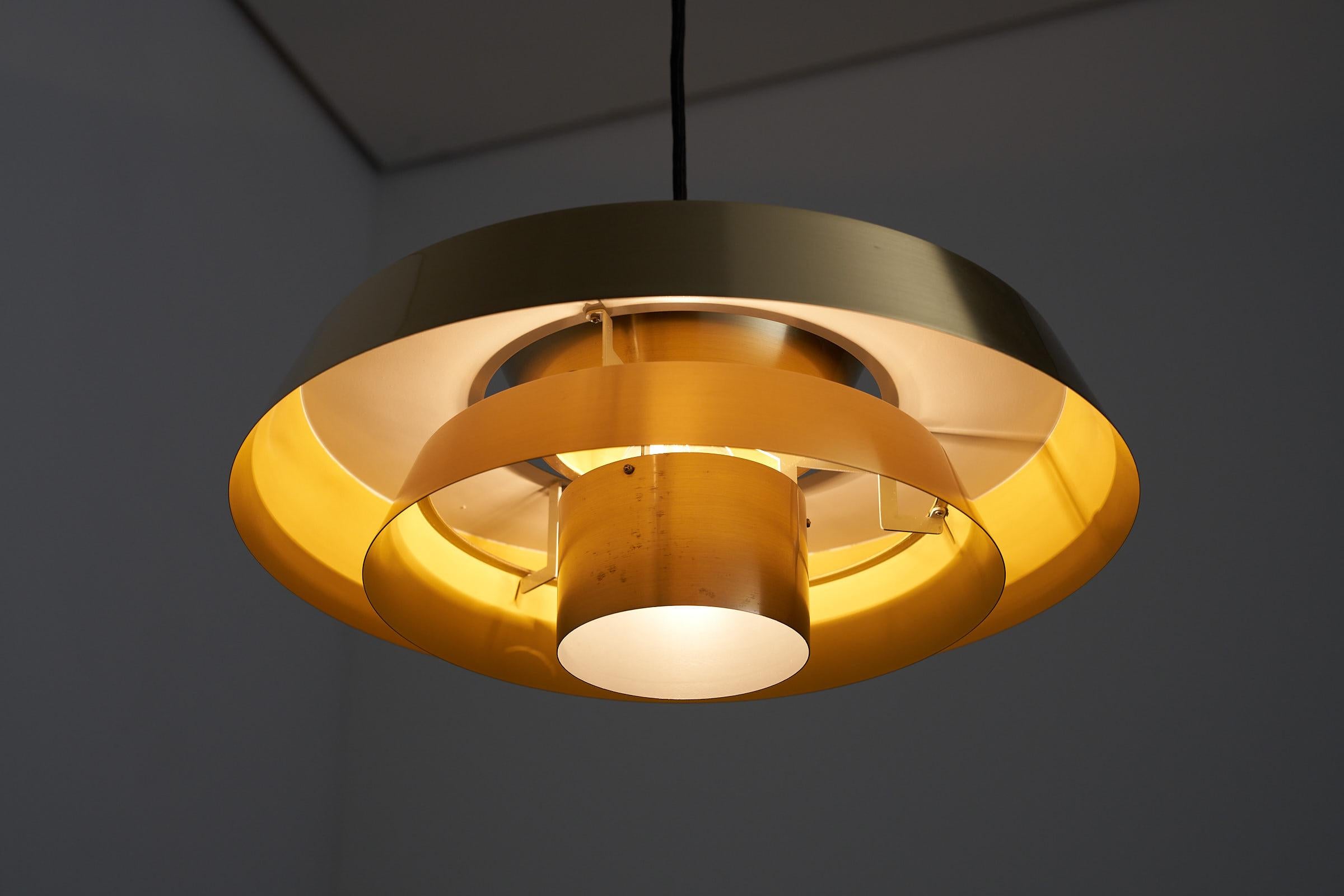 Nova Pendant in Brass by Hammerborg, Unused with OG Box For Sale 2