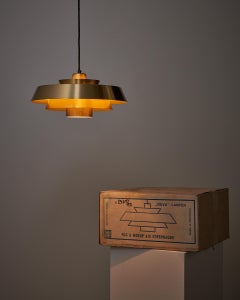 Nova Pendant in Brass by Hammerborg, Unused with OG Box