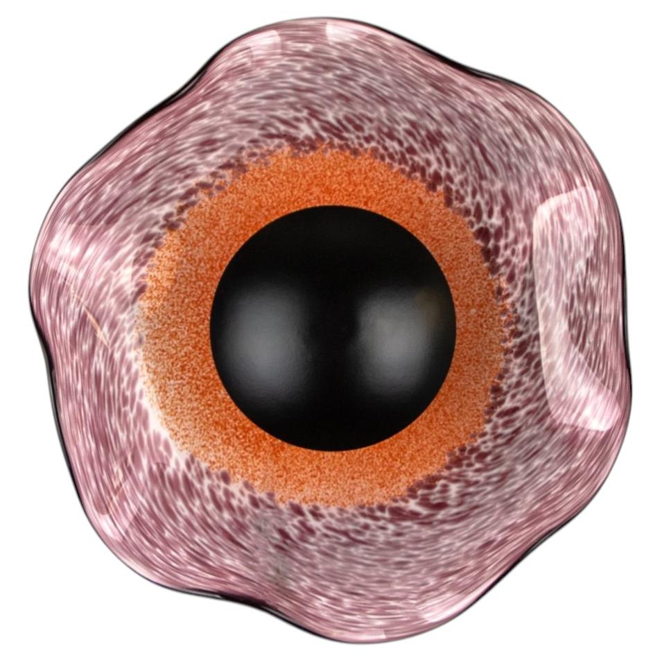 NOVA Sculptural Wall Light in Hand-blown Glass For Sale