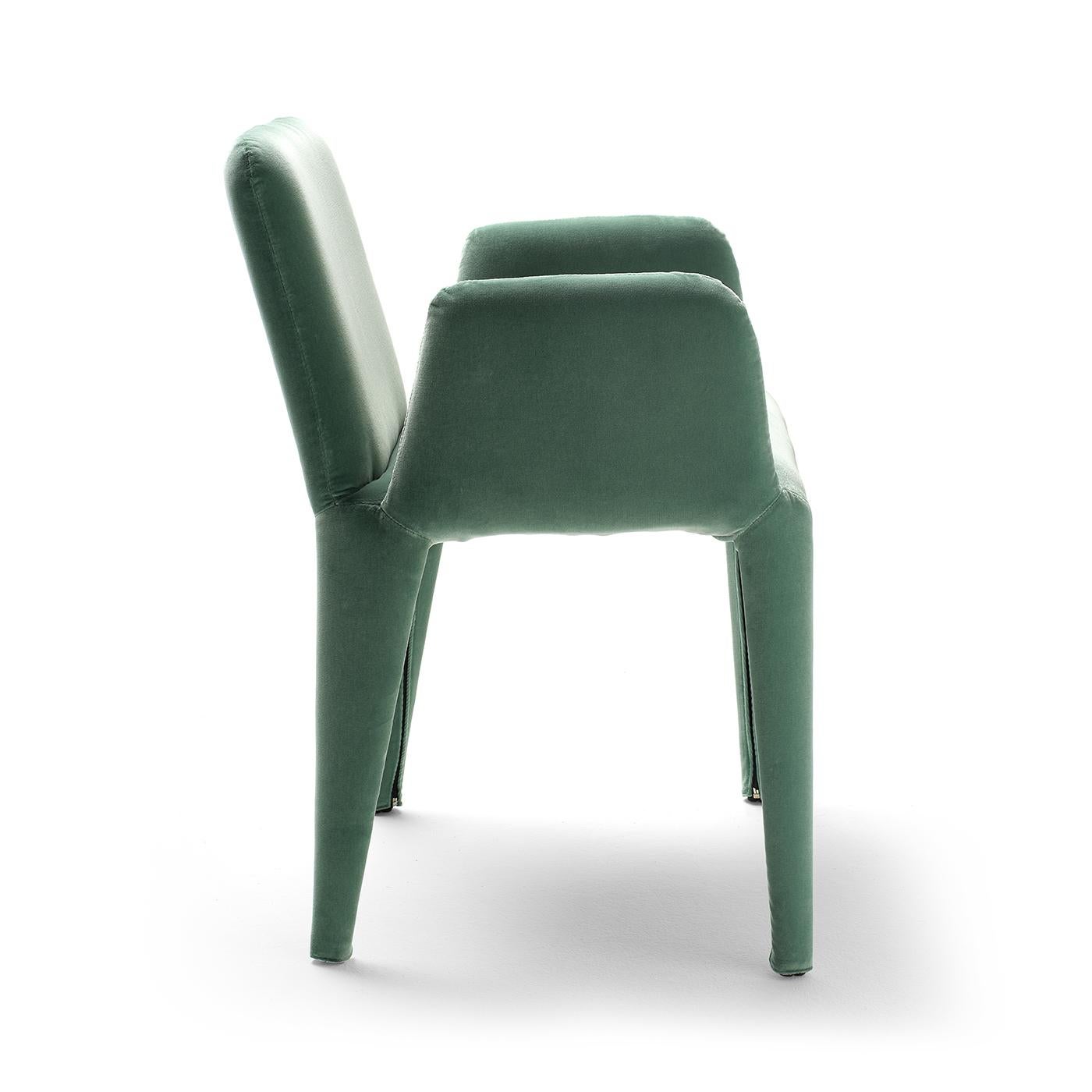 Italian Nova Small Dining Armchair by Federico Carandini