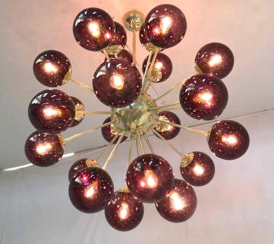 Mid-Century moderno Lampadario Nova Sputnik di Fabio Ltd in vendita