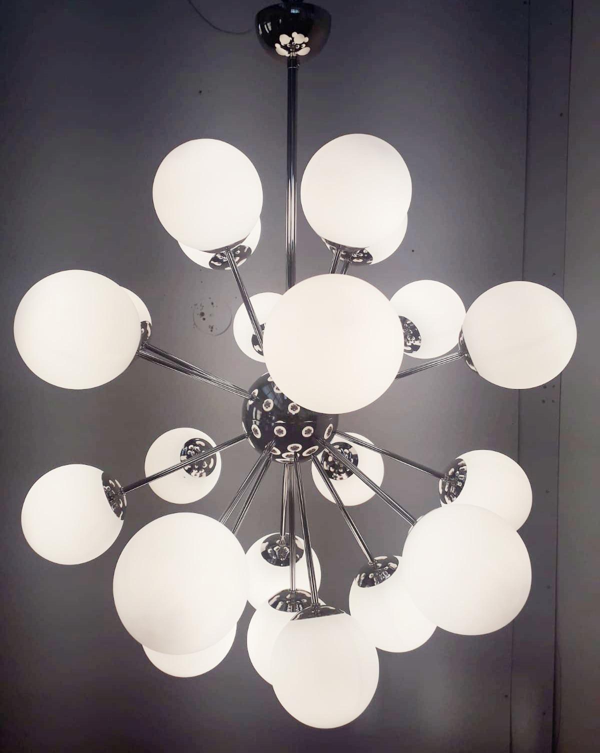 Italian Nova Sputnik Chandelier by Fabio Ltd For Sale