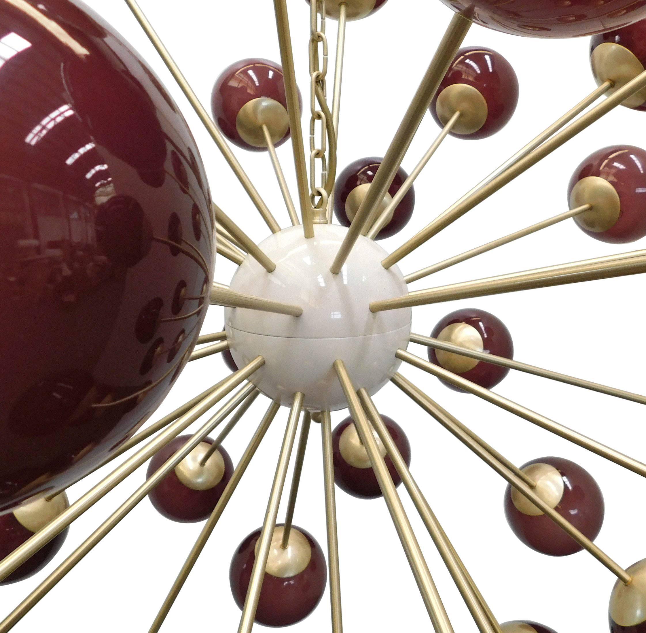 Spazzolato Lampadario Nova Sputnik di Fabio Ltd in vendita