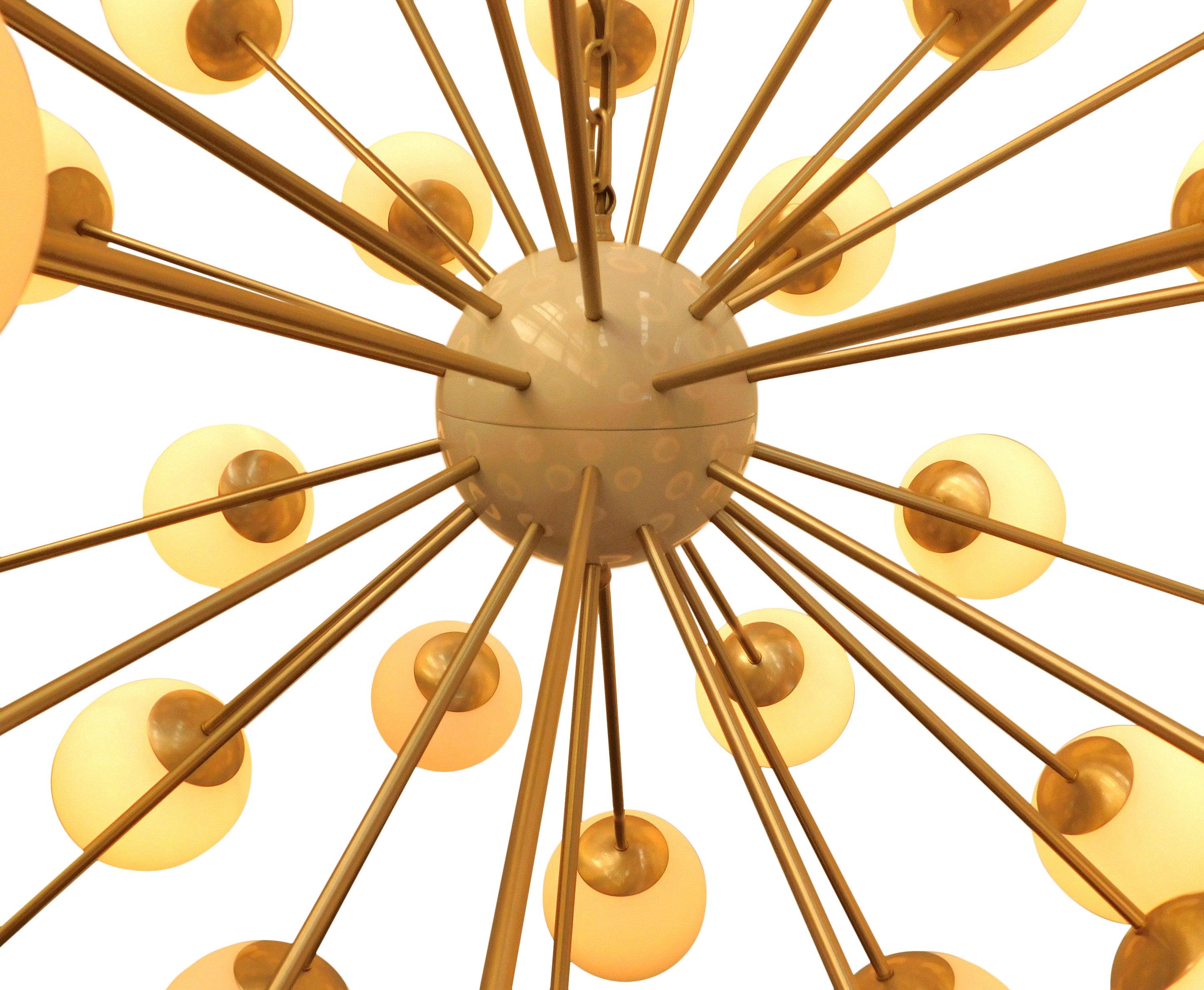 Brushed Nova Sputnik Chandelier by Fabio Ltd For Sale