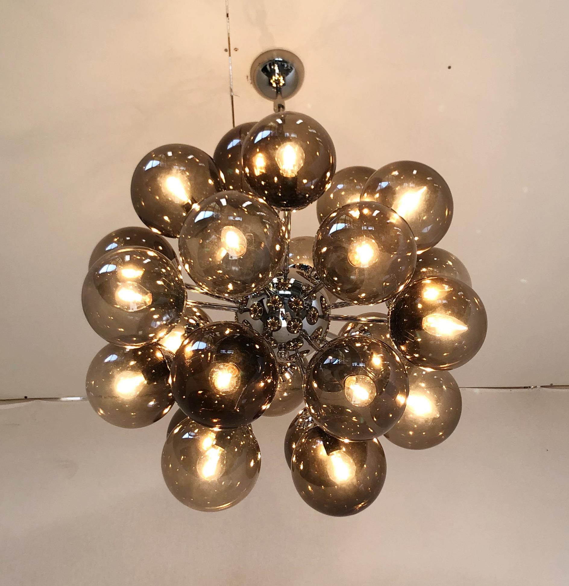 Metal Nova Sputnik Chandelier by Fabio Ltd For Sale