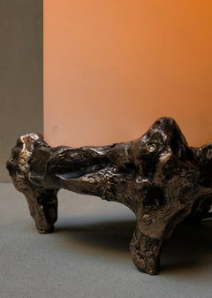 Lampada da tavolo Nova in bronzo fuso patinato di William Guillon