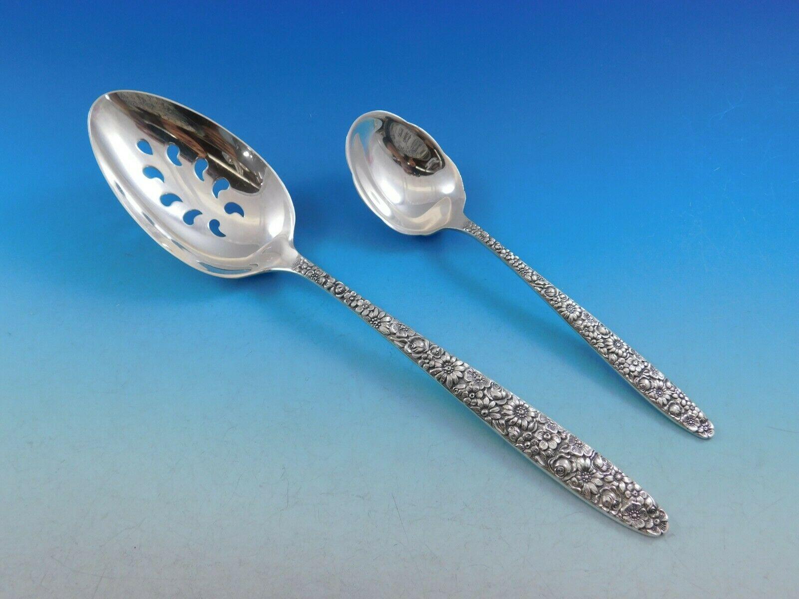 Novantique by Towle Sterling Silver Flatware Set for 8 Service 39 Pieces Scarce In Excellent Condition In Big Bend, WI