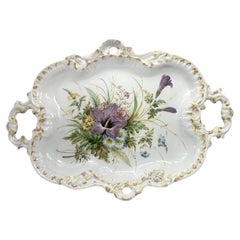 Nove Di Bassano Hand Painted Handled Platter - Made In Italy